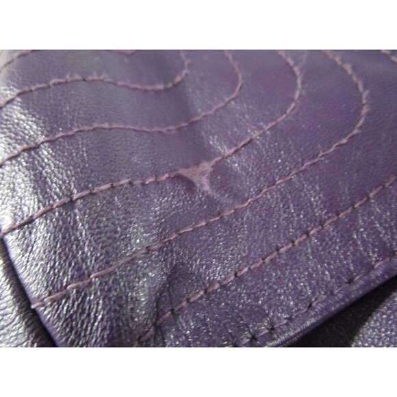 Vintage Purple Lambskin Leather Jacket Preston York Size L GUC - Picture 15 of 16